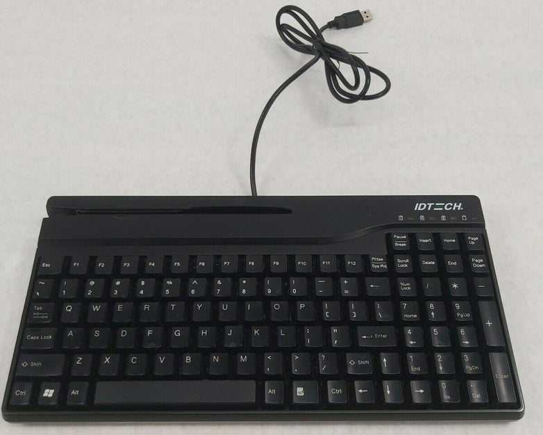 ID Tech IDKA-334312B Magstripe Card Reader Keyboard
