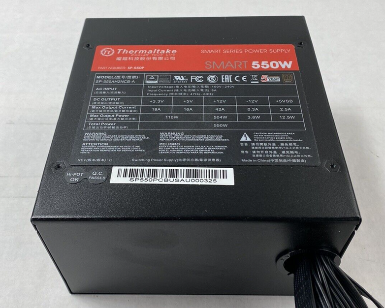 Thermaltake SP-550P Smart Series 550W 80 Plus Bronze Power Supply Tested