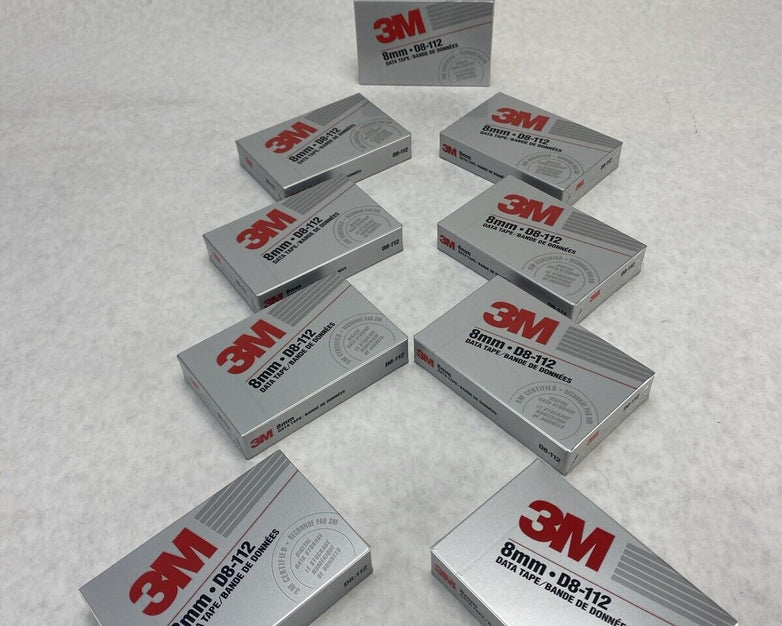 Lot of ( 9 ) 3M 40858 D8-112 8mm 112m Vintage Data Tape New SEALED