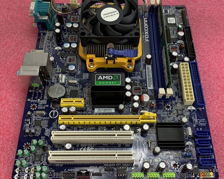 Foxconn A74ML-K Motherboard AMD Sempron 140 2.7GHz 2GB RAM w/Shield