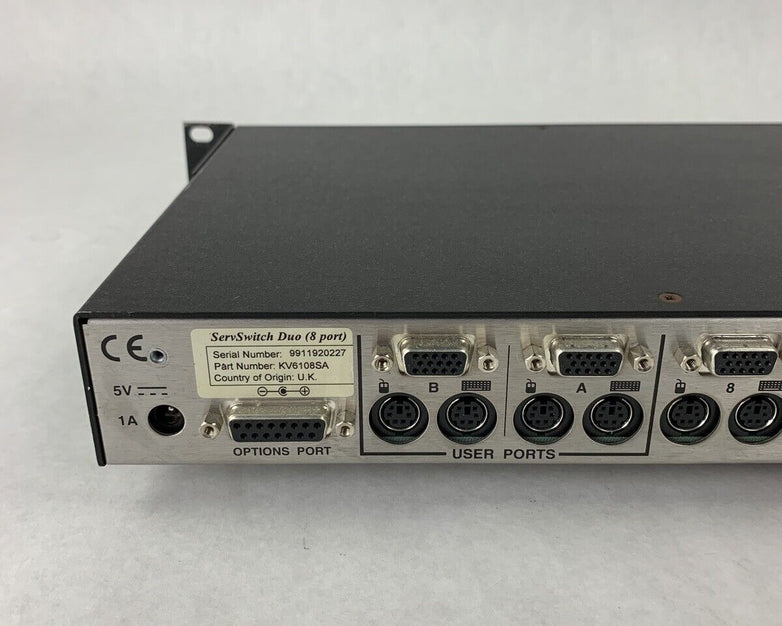 Black Box ServSwitch Duo IPC 8-Port KV6108SA-R2 Tested