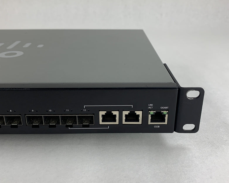 Cisco SX550X-12F-K9 Stackable Managed Switch Tested Reset