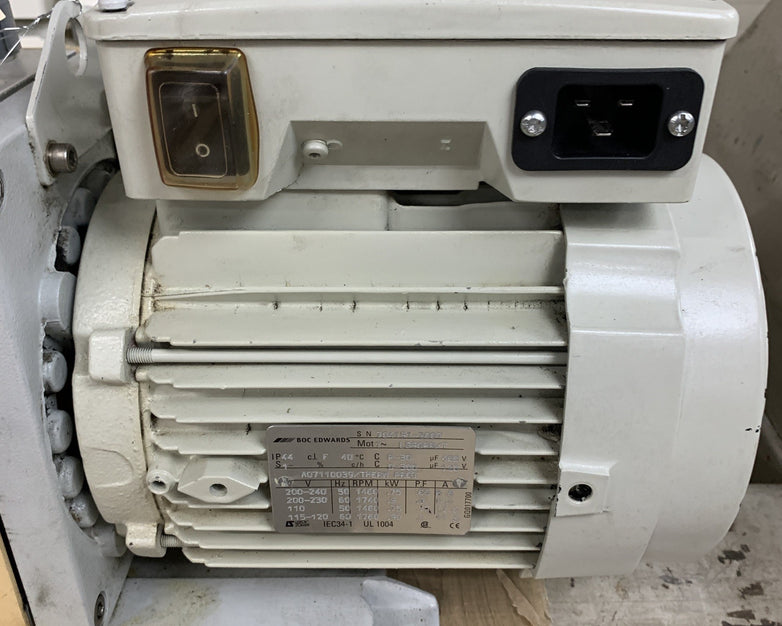 Edwards E2M28 Rotary Vane Vacuum Pump Drained Oil Parts and Repair Lot of 2x