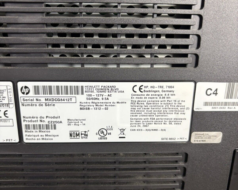 HP CZ250A LaserJet Enterprise Flow MFP M680 Multifunction Color Printer Lot of 9