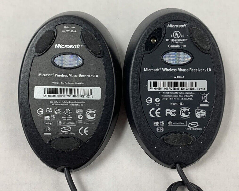 Microsoft 1053 Wireless Mouse Receiver 1.0 (Lot of 3)