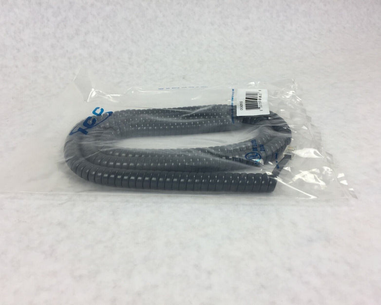 ICC Coiled Telephone Handset Cord 25' Dark Gray ICHC425FDG (Lot of 5)