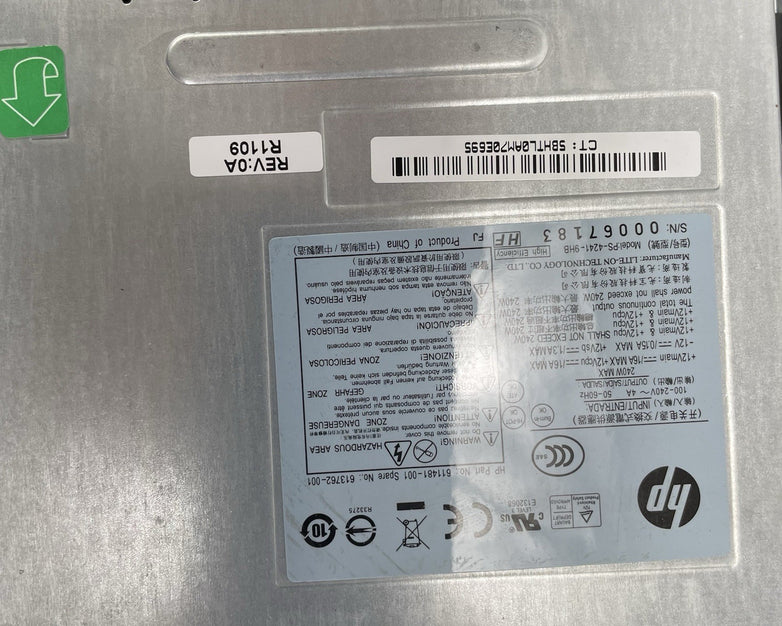 HP Compaq 6200 Pro Intel Core i5-2400 3.10 GHz 4 GB RAM No HDD No OS