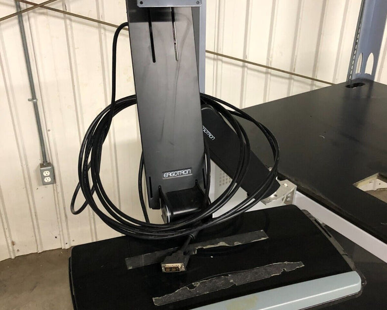 Unbranded Balance Medical Lab Rolling Work Table w/ Ergotron Mount 40"x40"x40"