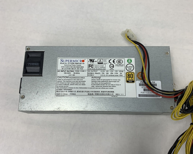 Supermicro PWS-351-1H Switching Server Power Supply 350W