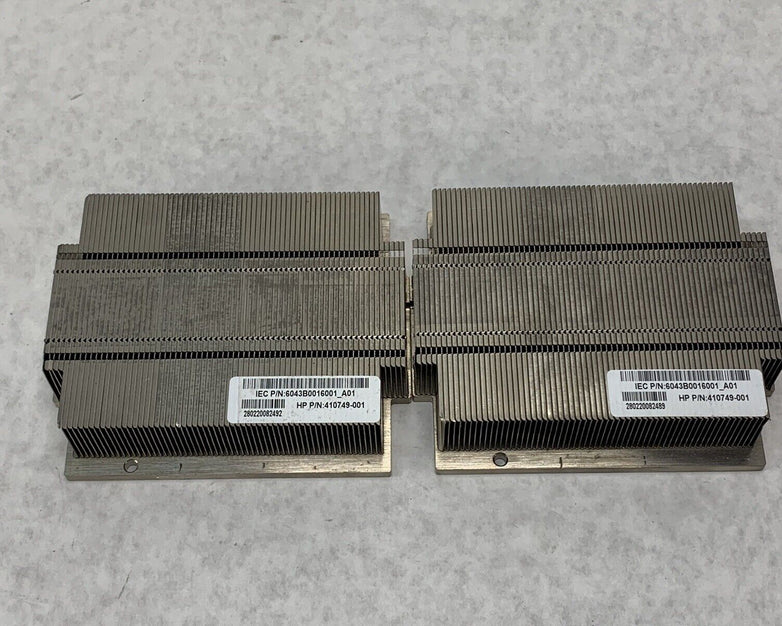HP 412210-001 HP Server Heatsink for Proliant DL360 DL165 G5 Lot of (2)