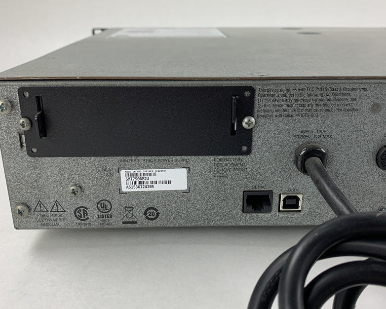 APC SMT750RM2U Line Interactive SmartUPS Power Supply Tested No Battery No Caddy