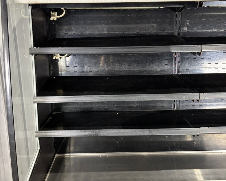 Federal Industries RSSM678R-3 Black 71" Self Serve Four Shelf Air Curtain Powers