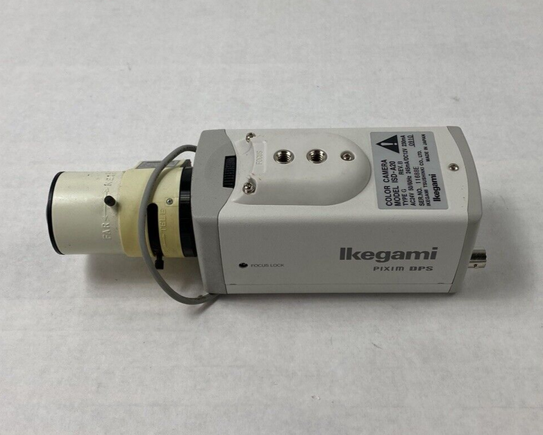 Ikegami ISD-A20 Color Security Camera 1/3" 2.7-12mm Lens For Parts or Repair