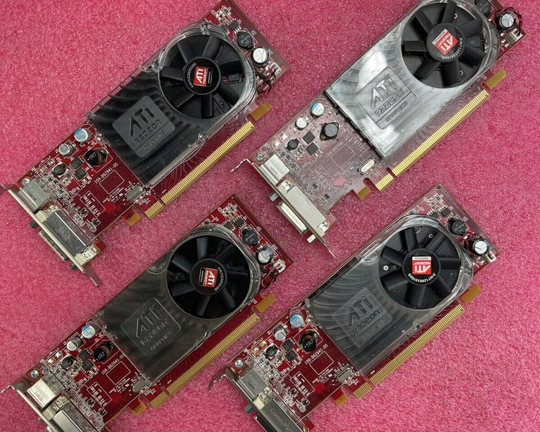 Lot of 4 AMD Radeon HD 2400XT Pro 256MB PCI-e ATI-102-B62902(B)