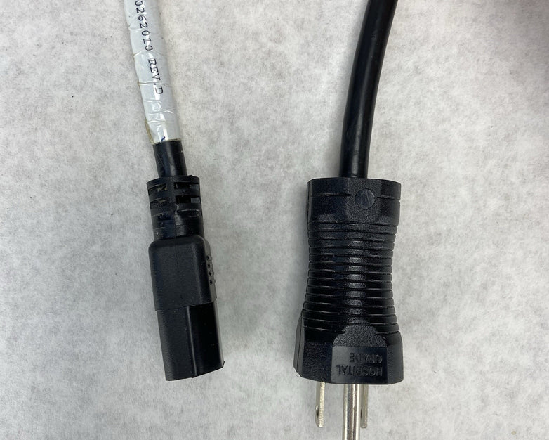 GAMBRO BCT Trima 81000 Power Cord with Cable Clamp 12 FT Hospital Grade
