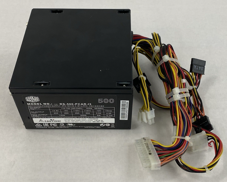 Cooler Master RS-500-PCAR-13 500W Power Supply Tested