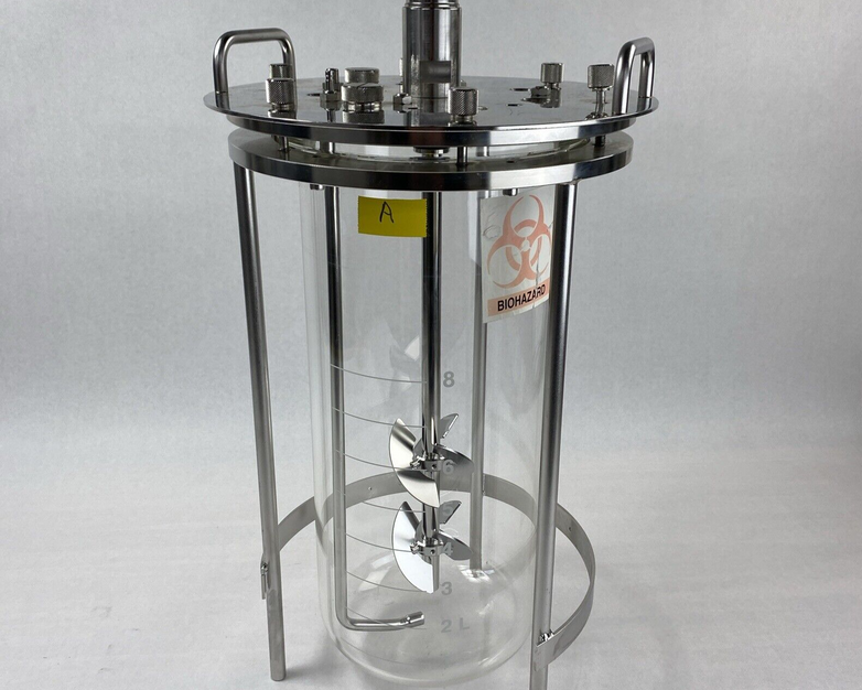 Sartorius 8L Liter Glass Vessel Bioreactor