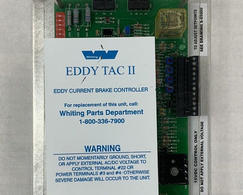 Whiting EDDY TAC II 040553X Eddy Current Brake Controller