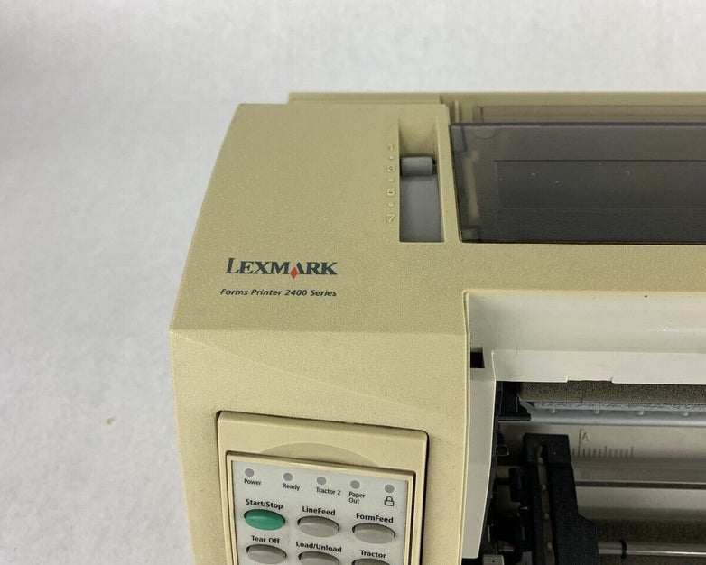 Lexmark 2400 Series 2480-100 Dot Matrix Printer Bad Ports for Parts and Repair