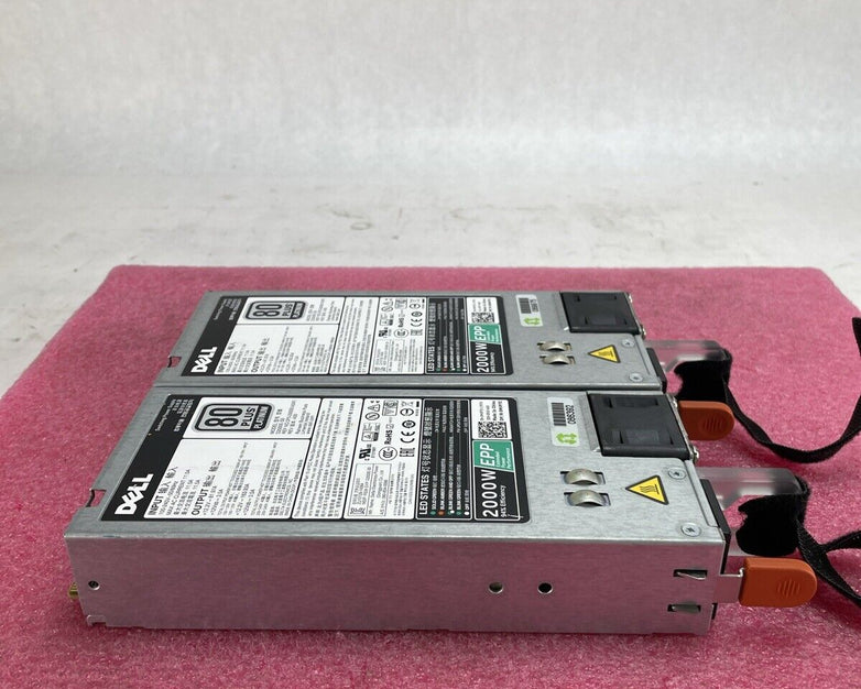 Lot of 2 Dell DMVP7C D2000E-S0 80 Plus Platinum 2000W Switching Power Supply