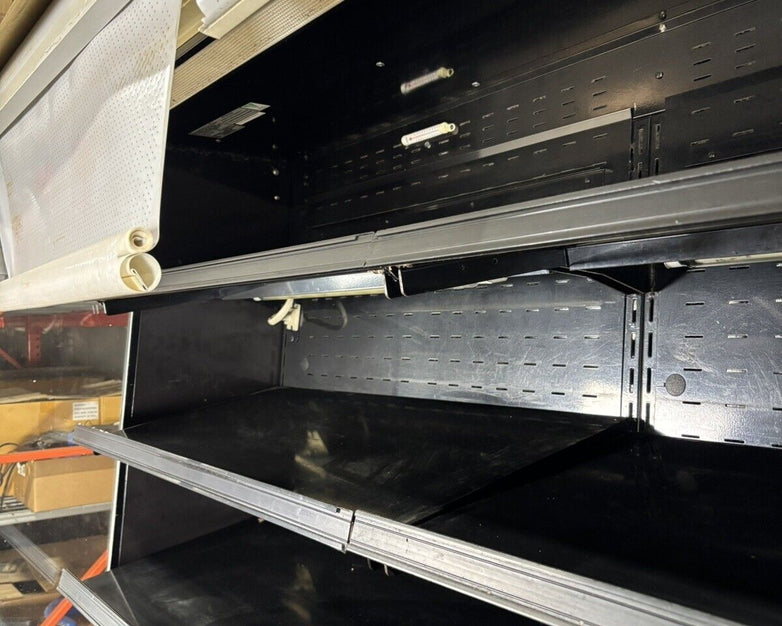 Federal Industries RSSM678R-3 Black 71" Self Serve Four Shelf Air Curtain Powers
