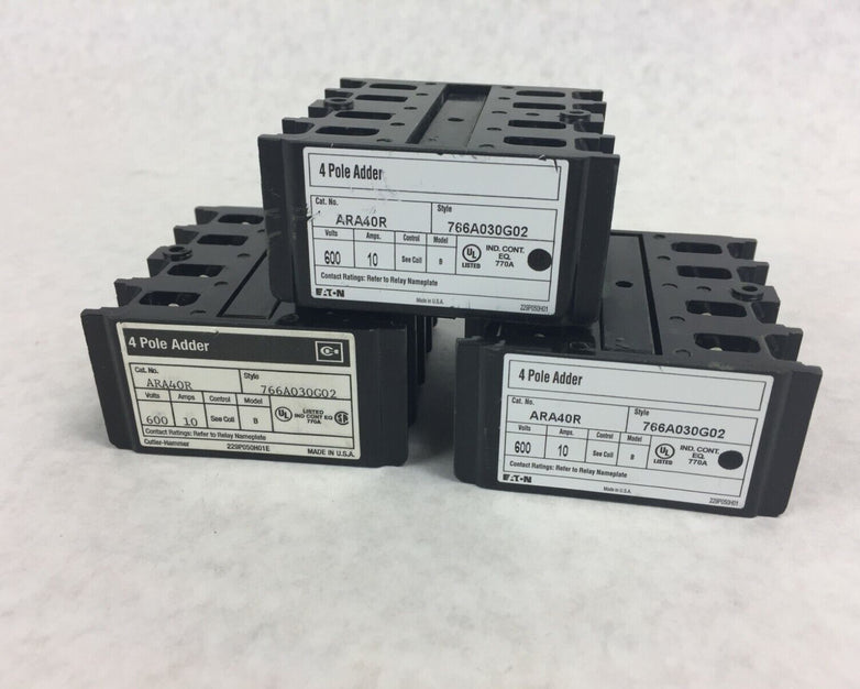 EATON 4 Pole 766A030G03 (Lot of 3)