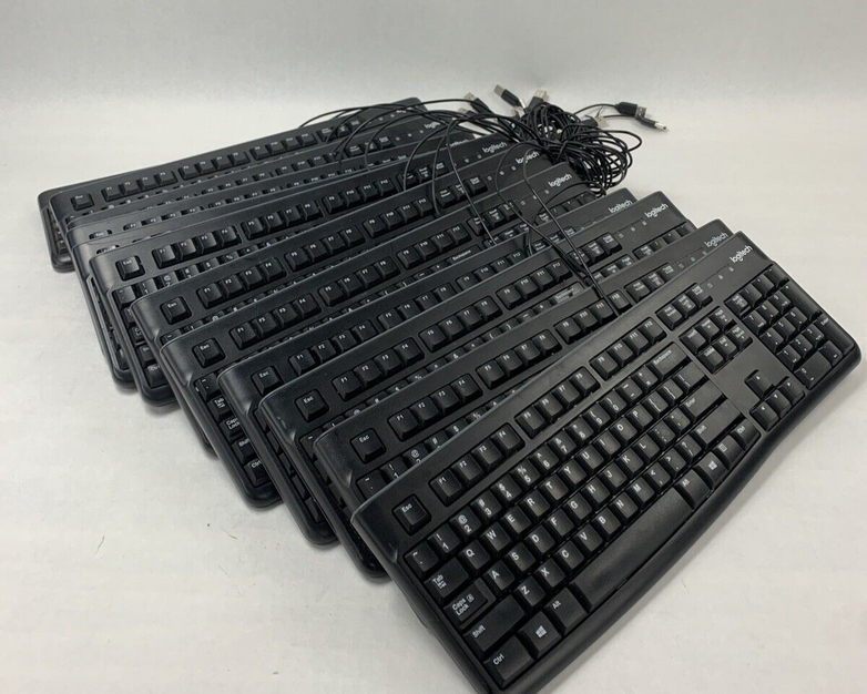 Lot of 12 Logitech K120 Y-U0009 Wired Keyboard