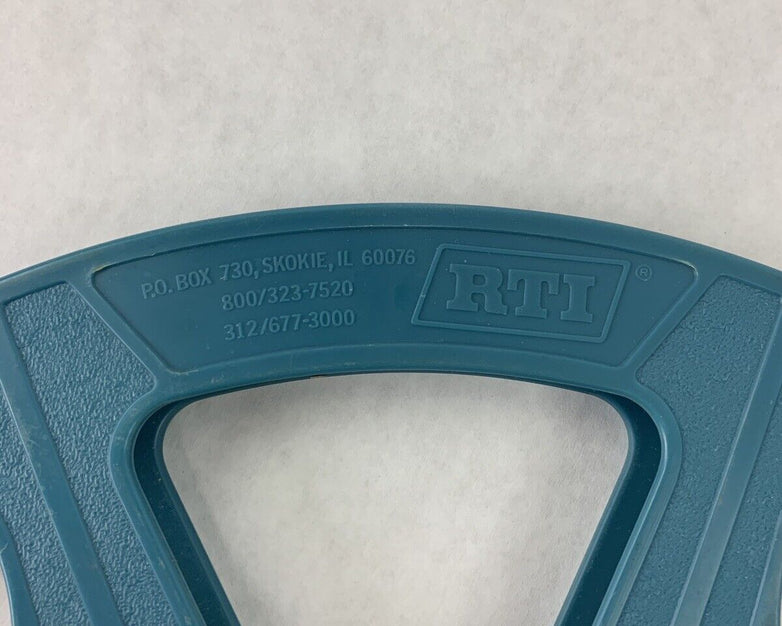 Vintage RTI 800/323-7520 15" Plastic 6 Metres 100 FT Film Reel Blue