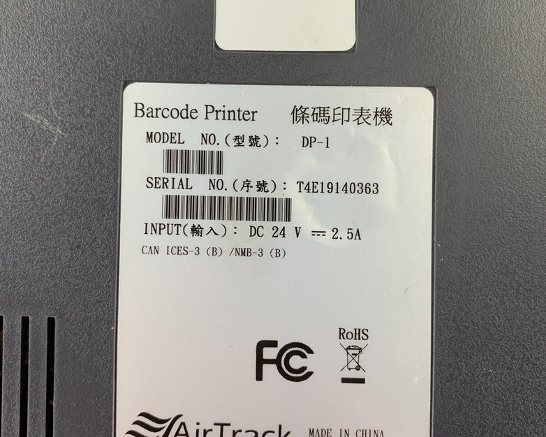 AirTrack DP-1 Thermal Transfer Direct Thermal Desktop Printer Tested No PS