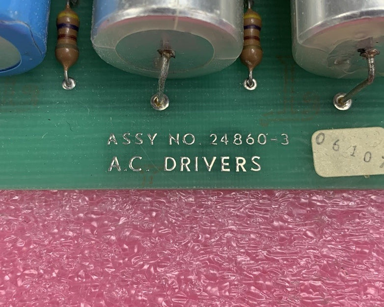 MSI 06107 A.C. Drivers Assy No 24860-3 Card