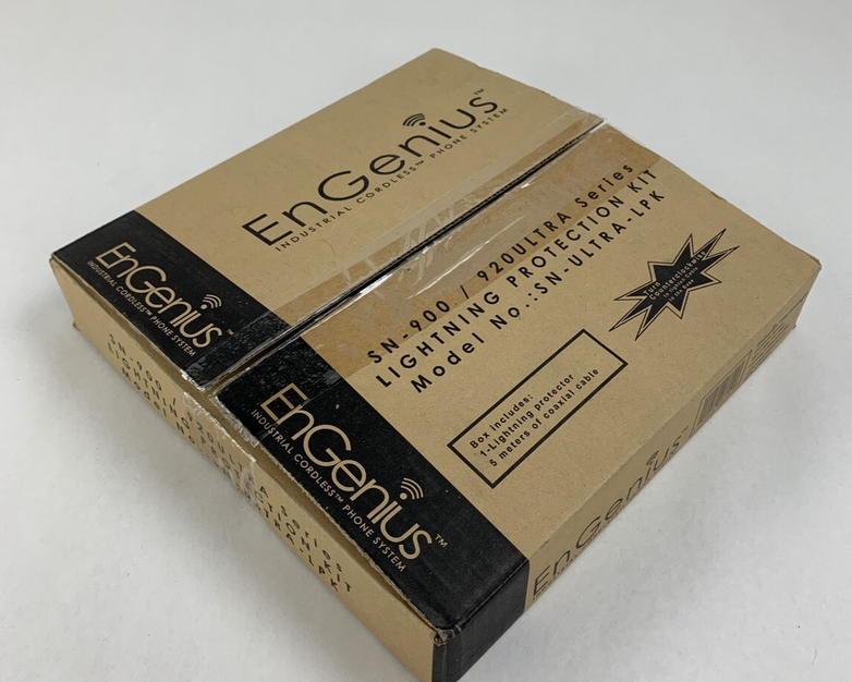Engenius SN-900 SN-Ultra-LPK Lightning Protection Kit Box Opened