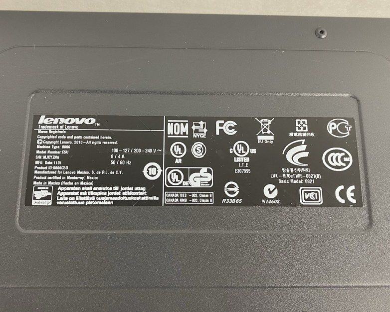 Lenovo ThinkCentre M70e MT Intel Core 2 Duo E8400 3.00GHz 4GB RAM No HDD No OS