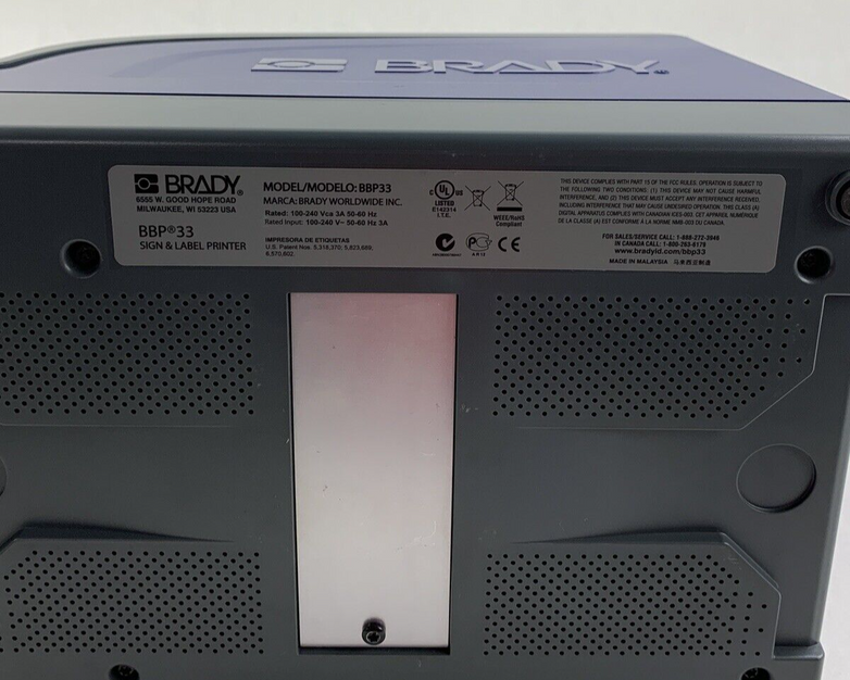 Brady BBP33 Label Printer Missing Ribbon Connection Pieces Parts and Repair