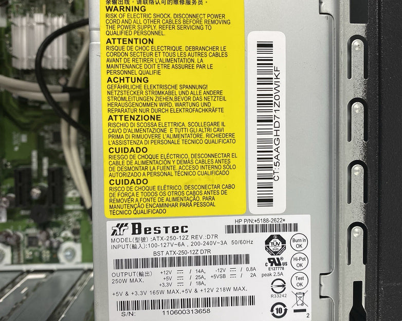 HP Pavilion P7-1110 MT Intel Core i3-2120 3.30GHz 6GB RAM No HDD No OS