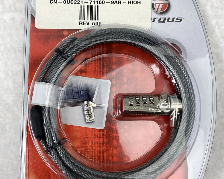 Targus PA410U Defcon CL Laptop Cable Combination Lock 6.5ft 0UC221 b