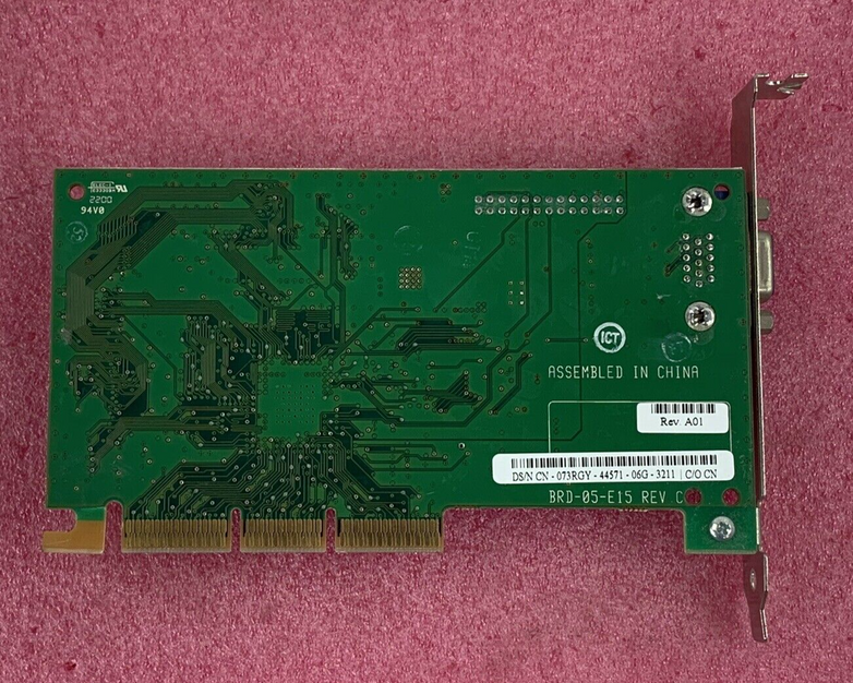 Dell 73RGY Dell 32MB nVIDIA M64 AGP Video Card
