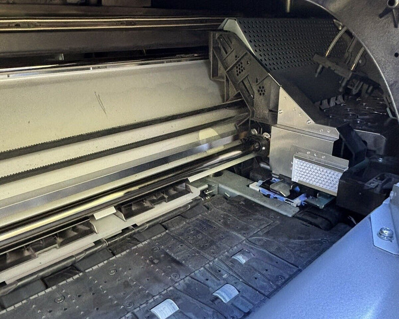 HP CQ869A Designjet L26500 Latex Printer Tested Needs Ink No Hard Drive No OS