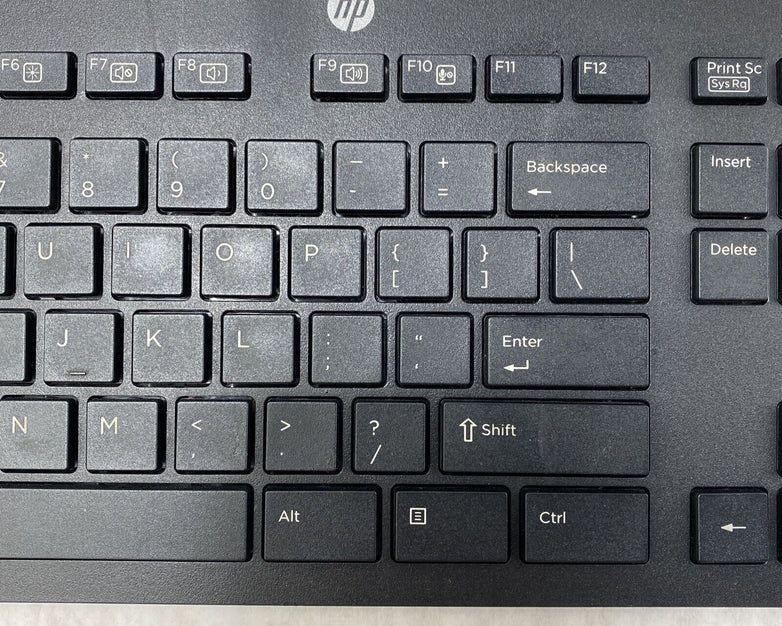 HP PH0U Slim USB Wired 105 key QWERTY Keyboard Black