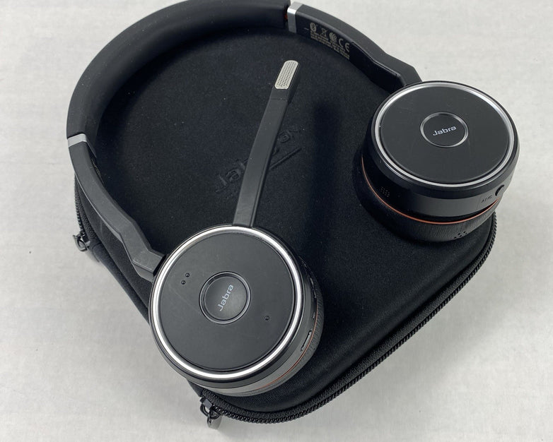 Jabra HSC040W Evolve 75 Wireless Bluetooth Headset with Case And Dongle Tested