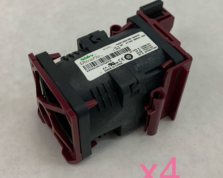 Nidec UltraFlo V40W12BS1M5-08A033 Server Fan (Lot of 4)