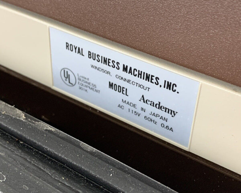 Vintage Royal Business Machines Academy Typewriter in Case Tested