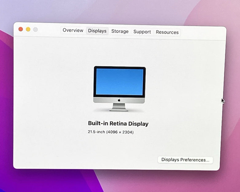 Apple A1418 iMac Retina 4k 21.5" 2015 3.3GHz i7 16GB RAM 2TB HDD Fusion os12.7.6