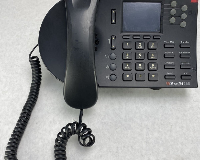 ShoreTel IP 265 Shorephone S36 VoIP Phone 6 Line Display w/ Stand + Handset