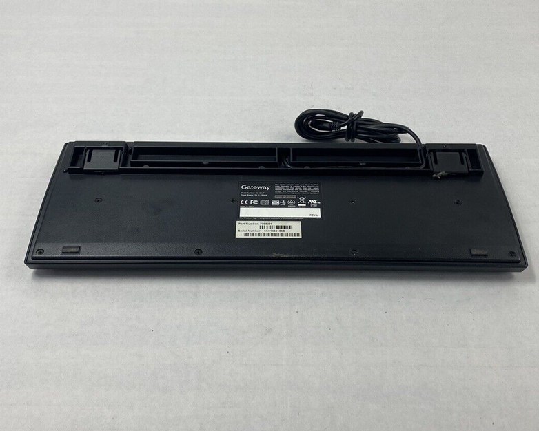 Black Gateway KU-0447 USB Wired PC Computer Keyboard Tested