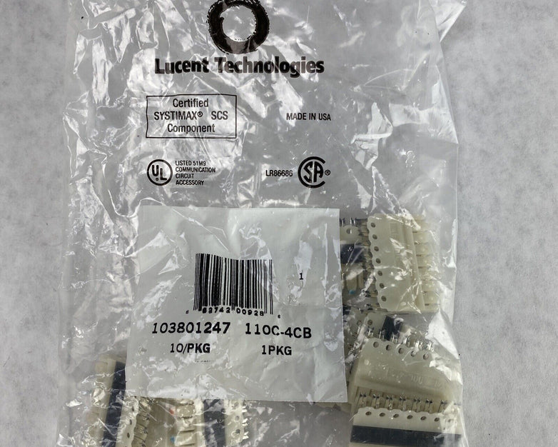 Lucent 103801247 Connecting Block 110C-4CB Pack( 10 )