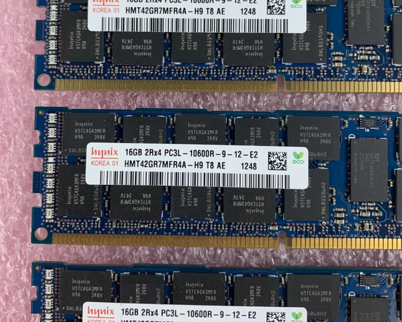 SK Hynix HMT351R7BFR8A-H9 8GB 2x4GB PC3L-10600R DDR3 Server Memory Lot of 8x