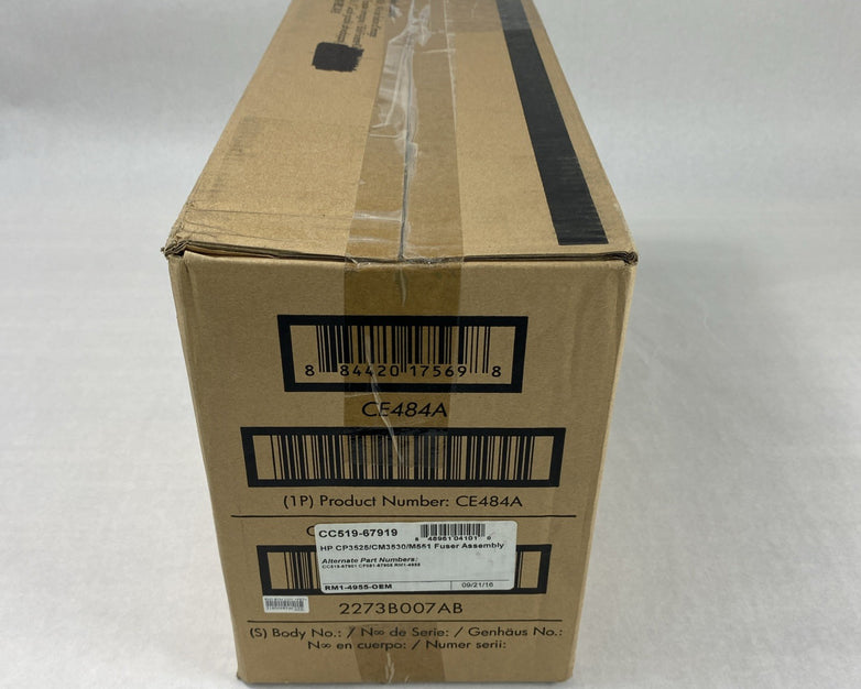 HP CE484A 110V Fuser Kit RM1-8154 CM3525/30 Genuine New Sealed