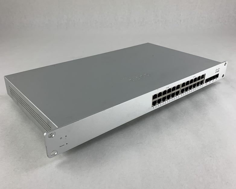 Meraki Cisco MS220-24P 24-Port Gigabit PoE+ Network Managed Switch Tested Reset