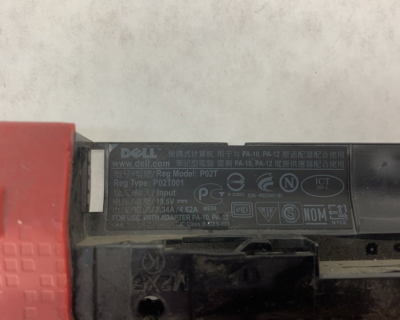 Genuine Dell Latitude 2100 Laptop Base Bottom Case R243R Red