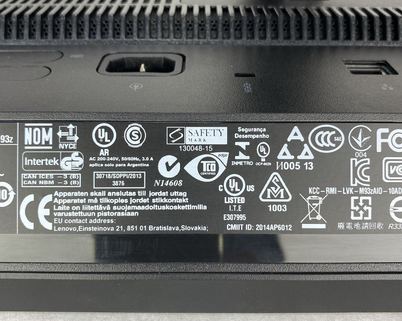 Lenovo ThinkCentre M93z 23" AIO Intel Core i5-4590S 3.0GHz 8GB RAM No HDD OS
